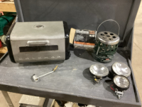 COLEMAN QUIK LITE HEATER, HEAD LAMPS, COLEMAN CAMP TOASTER OVEN