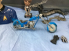 BOX OF MISC COLLECTIBLES - SPOCK COOKIE JAR, METAL DRAGON, DIE CAST MOTORCYCLE, MAXAM JACK KNIFE - 2
