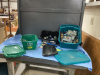 (3) SMALL TOTES OF K-NEX, LEGO