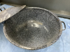 ANTIQUE ENAMEL BREAD PAN - 2