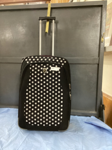 DAVID JONES POLKA DOT ROLLING SUITCASE