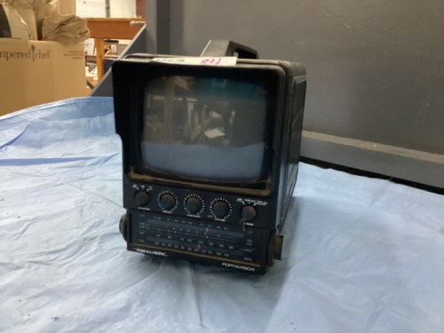 SMALL REALISTIC PORTAVISION TV/RADIO