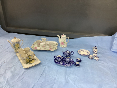 MINIATURE CHINA TEA SETS