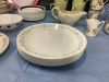 BOXFUL OF VARIOUS DISHWARE - MUGS, PLATES, GRAVY BOAT, CORELLE PLATES - SMALL AND LARGE, - 2
