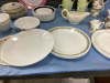 BOXFUL OF VARIOUS DISHWARE - MUGS, PLATES, GRAVY BOAT, CORELLE PLATES - SMALL AND LARGE, - 3