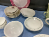 BOXFUL OF VARIOUS DISHWARE - MUGS, PLATES, GRAVY BOAT, CORELLE PLATES - SMALL AND LARGE, - 4