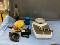 HEALTHOMETER SCALE, CABLE LOCK, BLUE BEACON (MAGNETIC BOTTOM), LAVA LAMP