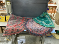 (3) HANDMADE THROW RUGS