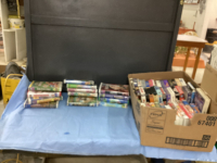 BOX OF VHS TAPES - SOME DISNEY