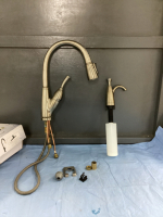 USED KITCHEN FAUCETT W/ SOAP DISPENSER