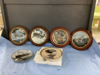 WILDLIFE COLLECTOR PLATES - WOLF & EAGLE