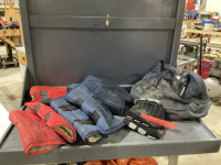 2 SETS OF SHIPPING BOOTS , COMB + ROPE BAG