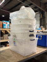 SHELF #7 - CLEAR TOTES - NO LIDS