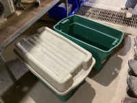 SHELF #9 - 2 LARGE LIDDED TOTES