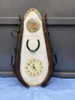 WOOD HAMES W/ CLOCK