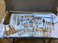 COLLECTION OF SILVER CUTLERY - MOST ARE MARKED W/ EPNS A1 SHEFFIELD, ENGLAND S +40m