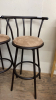 (2) SWIVEL BAR HEIGHT STOOLS - 2