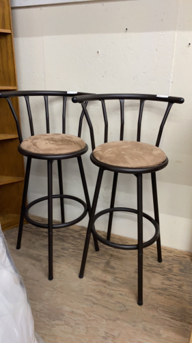 (2) SWIVEL BAR HEIGHT STOOLS