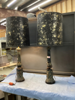 (2) TALL TABLE LAMPS