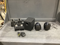 LOGITECH SPEAKER SYSTEM + MINT SPEAKERS