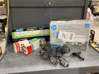 HP PRINTER, ASSORTED LIGHTS, SOLAR LIGHTS
