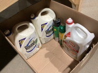 BOX W/ ROUND UP, INSECT CONTROL , RAID, MOSQUITO SPRAY
