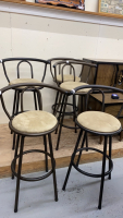 (5) SWIVEL BAR STOOLS