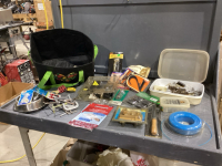 WAHL PET CLIPPERS(PARTS), MISC HARDWARE,DRYWALL SAW, TRIM LINE, MOUSE GLUE TRAPS, CLAMPS