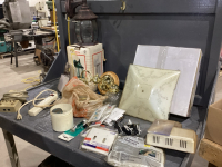 2 TOTES WITH INDOOR + OUTDOOR LIGHT FIXTURES, SWITCH PLATES, SWITCHES, DOOR CHIMES , ETC