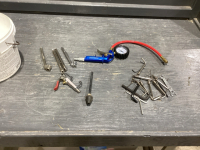 PAIL OF AIR NOZZLE, ATTACHMENTS, TESTERS