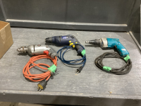 MAKITA DRYWALL DRIVER, MASTERCRAFT 3/8 DRILL, ROCKWELL DRILL