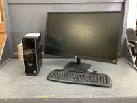 DELL INSPIRON DESKTOP COMPUTER - 3472 WITH LG MONITOR AND WIRED KEYBOARD