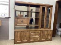 2-PIECE LIGHTED DISPLAY CABINET