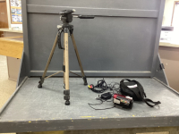 COMPACT SAMSUNG CAM CORDER W/ OPTEX TRIPOD