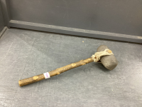 INDIAN ARTIFACT HAMMER HEAD W/ AFTER MARKET HANDLE