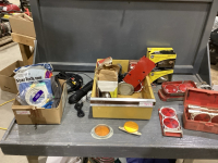 2 BOXES - CABLES, ASSORTED AUTO PARTS