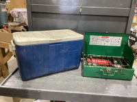 COOLER & CAMPSTOVE - COLEMAN