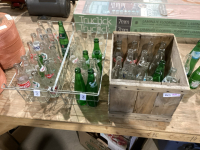 3 SETS OF GLASS POP BOTTLES