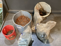 BUCKET NAILS, BUCKET HYDRAULIC COUPLERS, BOLTS, WASHERS, NUTS, METAL SCREWS