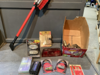 SNOW BRUSH, 300W INVERTER, TRAILER CONNECTORS, TRAILER LIGHT, FUSE ASSORTMENT, ELECTRICAL CONNECTORS, SPARK PLUG INDICATORS, WIRING KIT