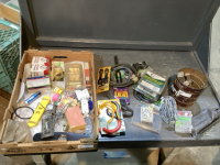 BUCKET WEDGES & RAILWAY SPIKES, LEAF STRAINERS, ELECTRICAL OUTLETS,CORD CADDIES, WINDSHIELD WASHER TUBING, HANGER HOOKS, TENT PEGS, WIRE STAPLES, FISHING LURES, SPRING HINGES