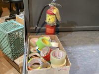 PAINTERS TAPE, PACKING TAPE, FIRE EXTINGUISHER