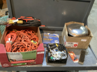 EXTENSION CORDS, TROUBLE LIGHT, CORD CADDY, DRYWALL CORNER TAPE, CHIMNEY CAP