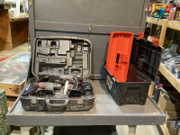 BLACK DECKER TOOL BOX, COLEMAN POWERMATE CORDLESS TOOL SET