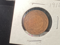 CANADA 1916 LARGE 1 CENT COIN