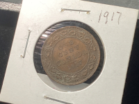 CANADA 1917 LARGE 1 CENT COIN