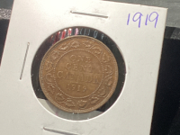 CANADA 1919 LARGE 1 CENT COIN