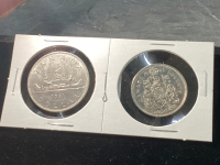 (2) CANADA 1981 COINS - $1 AND 50 CENT PIECES