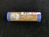 ROYAL CANADIAN MINT ROLL OF VICTORY ANNIVERSARY NICKELS - 2005