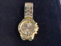 GENEVA GOLD COLORED MEN'S WATCH - LIGHT WEIGHT